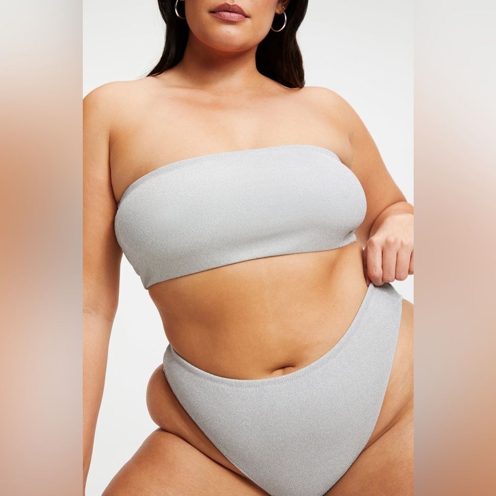 GOOD AMERICAN Sparkle Bikini Set NWT